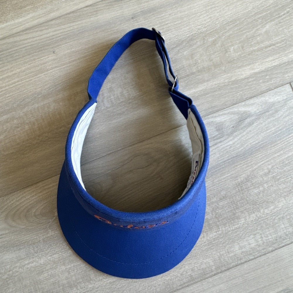 Vintage Florida Gators Visor Hat Blue Script Embroidery Texace Made In USA - Picture 11 of 11